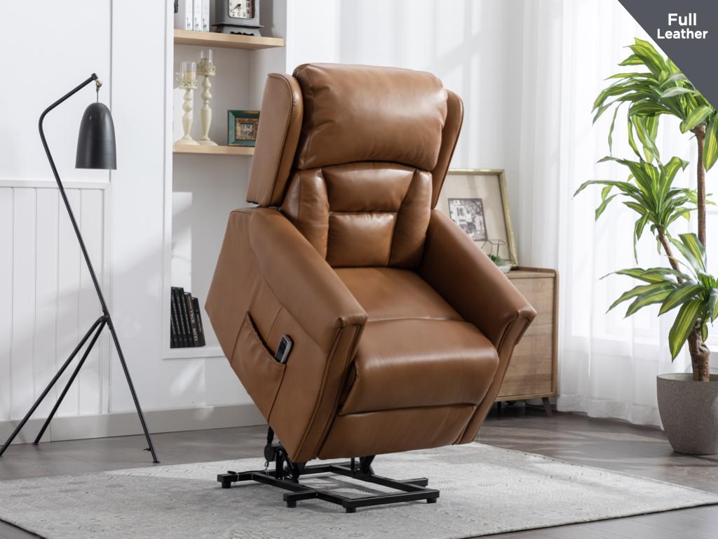 Sandringham Lift & Tilt Dual Motor Electric Recliner - Camel