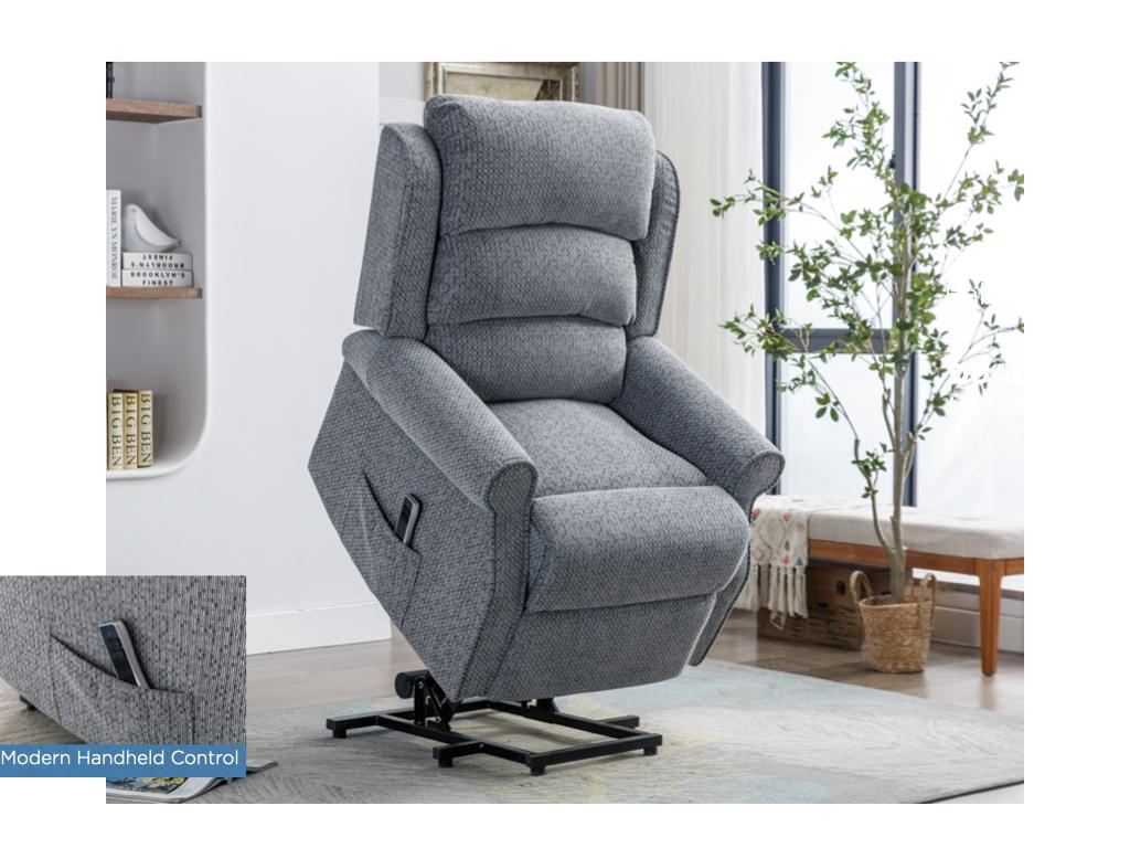 Windsor Lift & Tilt Dual Motor Electric Recliner - Steel Blue