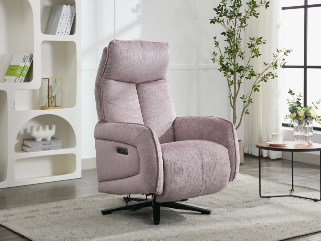 Prestige Electric Recliner Swivel TV Chair - Lavander