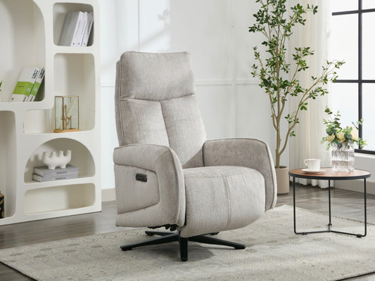 Prestige Electric Recliner Swivel TV Chair - Rabbit