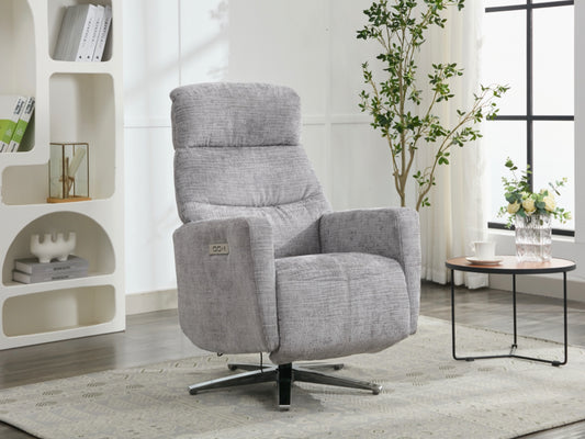 Monique Electric Recliner TV Chair - Ash