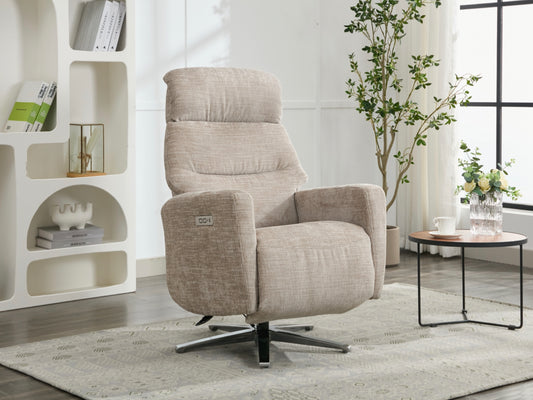 Monique Electric Recliner TV Chair - Fossil