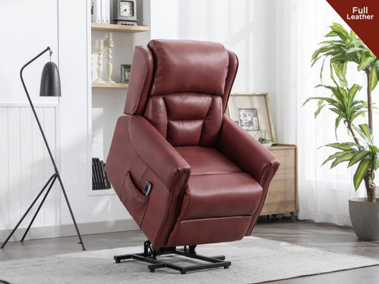 Sandringham Lift & Tilt Dual Motor Electric Recliner - Burgundy