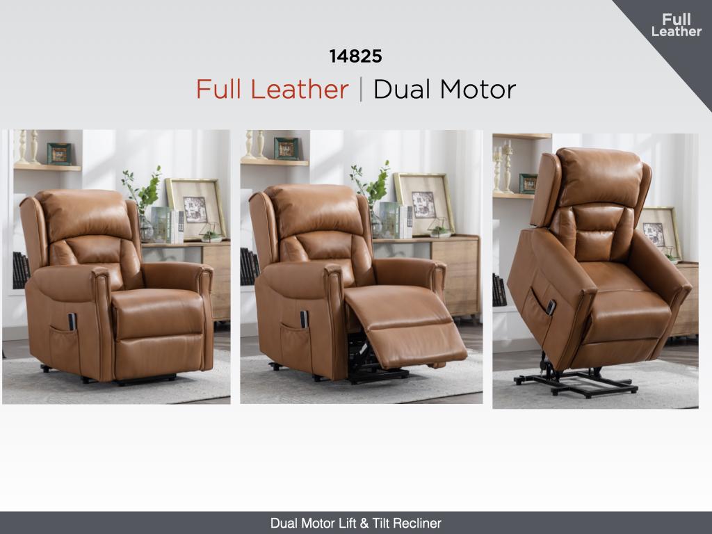 Sandringham Lift & Tilt Dual Motor Electric Recliner - Camel