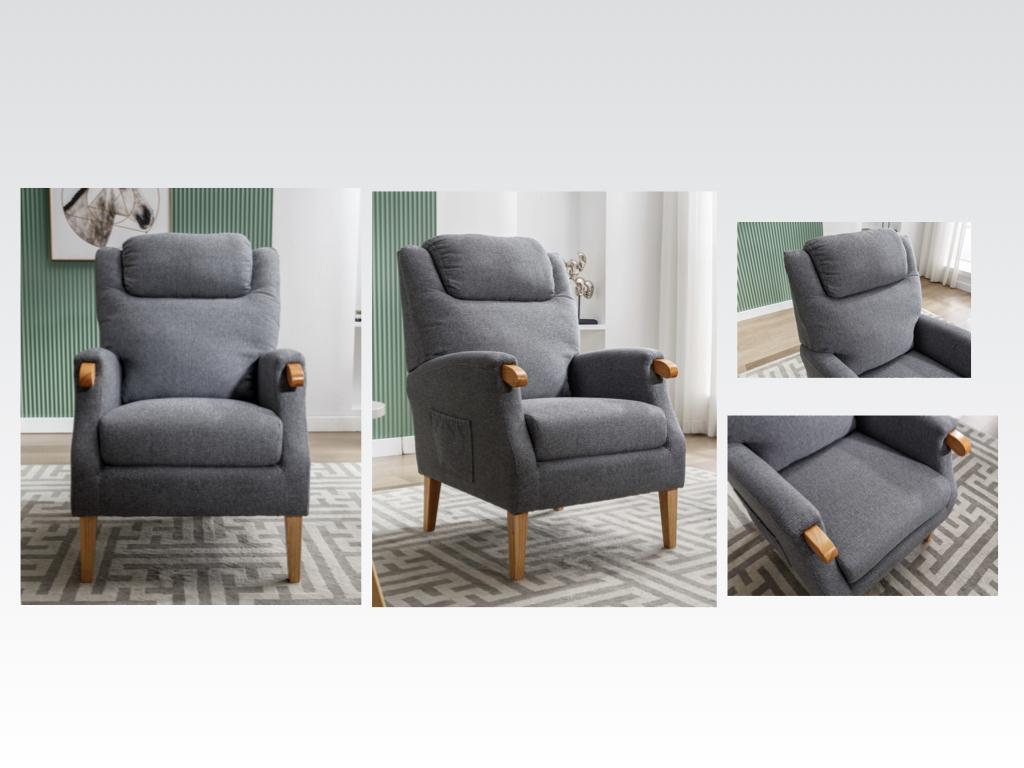 Lisbon fireside Chair - Grey