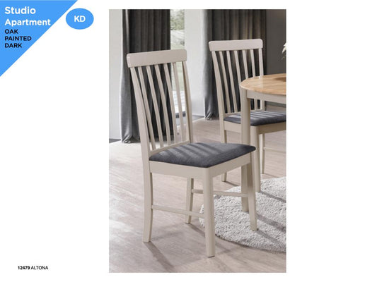 Set Of 2 Altona Dining Chairs - Stone Grey