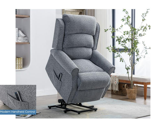 Windsor Lift & Tilt Dual Motor Electric Recliner - Steel Blue