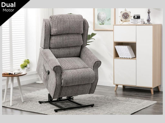 Windsor Lift & Tilt Dual Motor Electric Recliner - Latte