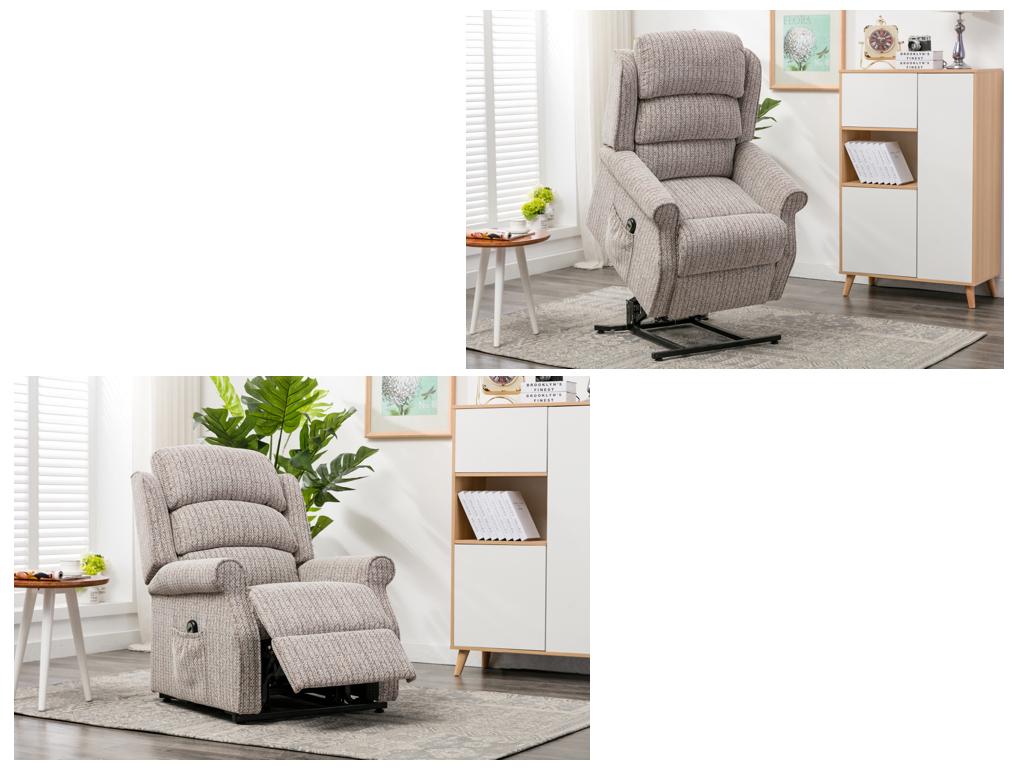 Windsor Lift & Tilt Dual Motor Electric Recliner - Natural