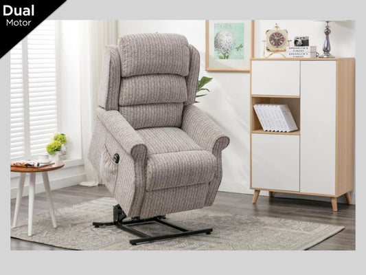 Windsor Lift & Tilt Dual Motor Electric Recliner - Natural