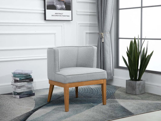 Lucille Accent Chair - Herringbone Grey