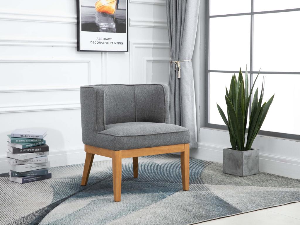 Lucille Accent Chair - Dark Grey