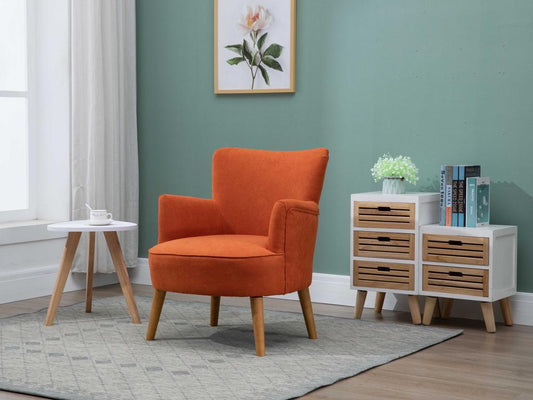 Keira Accent Chair - Sunburnt Orange
