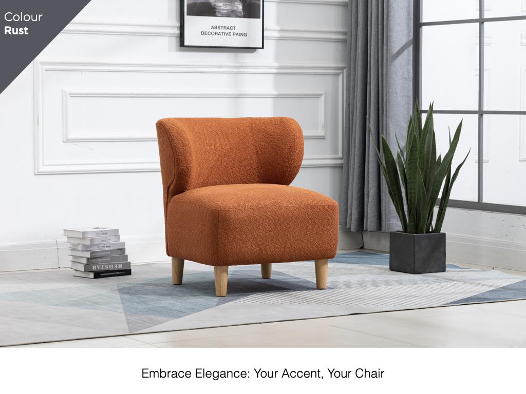 Josie Accent Chair - Rust