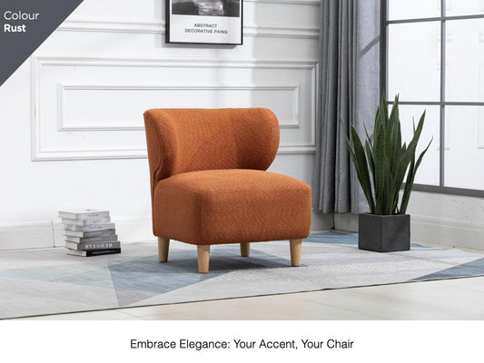 Josie Accent Chair - Rust