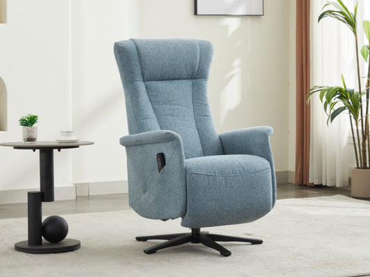 Apero Swivel TV Chair - Ice Blue