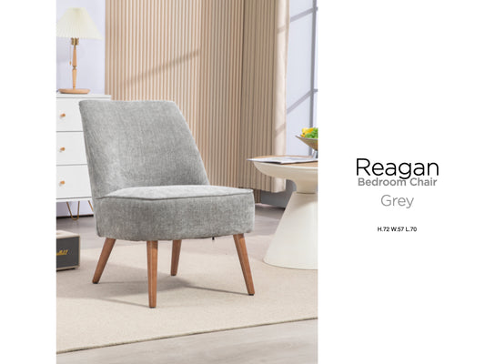 Reagan Bedroom Chair - Grey