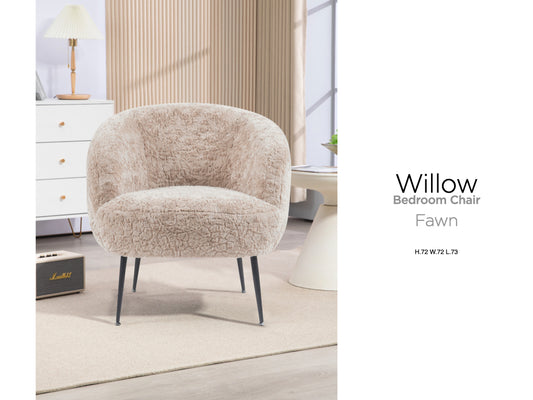 Willow Bedroom Chair - Fawn