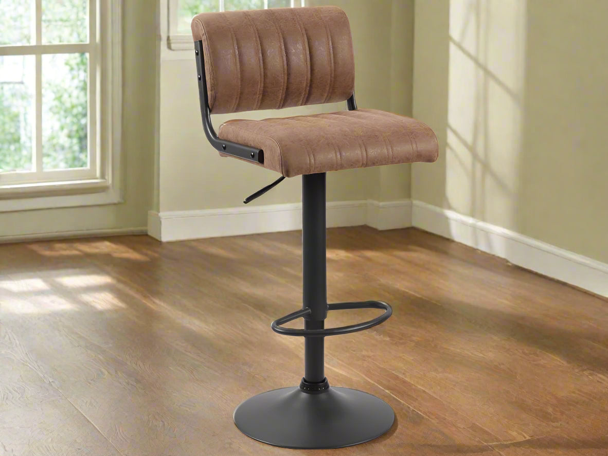 Set Of 2 Paris Bar Stool - Brown