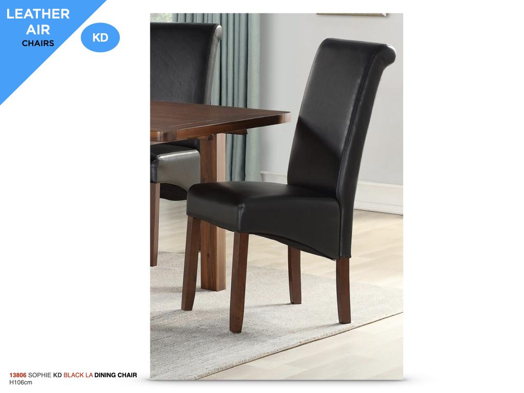 Set Of 2 Sophie Dining Chairs - Black