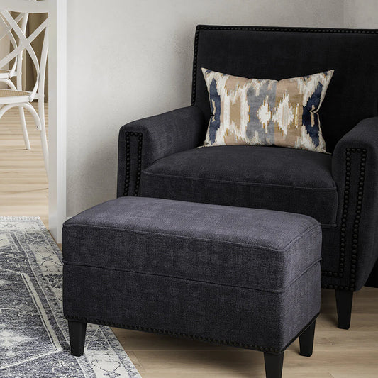 Atticus Accent Chair - Anthracite