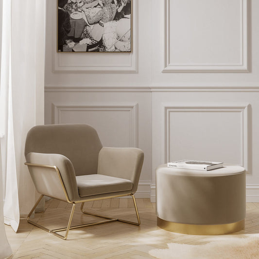 Charles Accent Chair - Beige