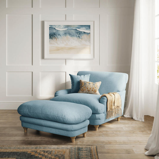 Plumpton Accent Chair - Duck Egg Blue